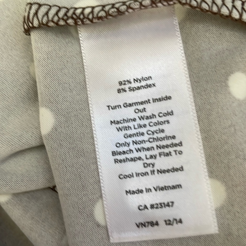 Talbots Polka Dot Stretch Dress - Picture 8 of 9